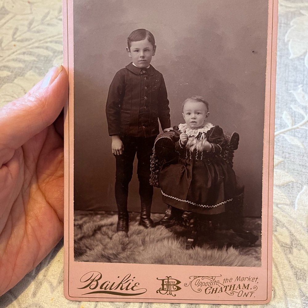 Antique circa 1890’s Cabinet Card from Chatham Ontario